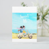 Loulou & Ting * Happy Birthday Sweet 16 Girls Card (スタンド正面)