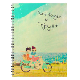 Loulou & Ting * Sunny girls on scooter ノートブック