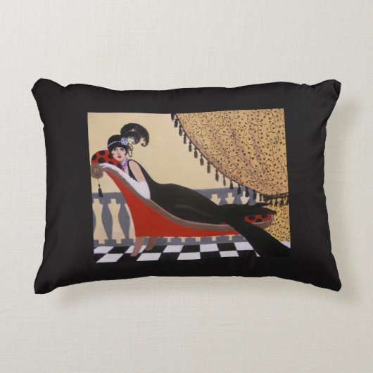 LOUNGEの枕女性 アクセントクッション (正面)