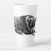 Lounge Dog Morning Mug カフェラテマグ (正面)