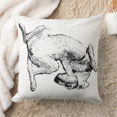 Lounge Mode – Dog Art Throw Pillow クッション (ブランケット)