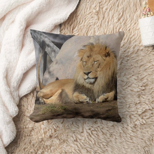 Loungingライオン クッション (ブランケット)