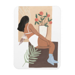 Lounging女性 マグネット