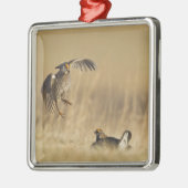 Loup郡のlekの男性のソウゲンライチョウ メタルオーナメント (左)