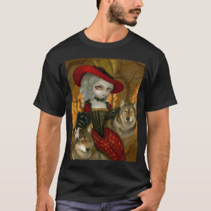 Loup-Garouのd'Automne -ゴシック様式オオカミのロココのワイシャツ Tシャツ
