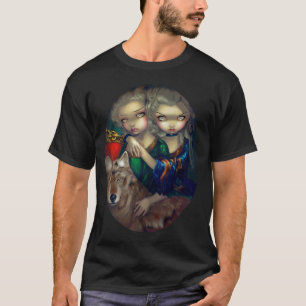 Loup-Garou: ゴシック様式lesのJumeauxのワイシャツの吸血鬼のオオカミ Tシャツ