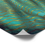 Loup-Garou：ノワール黒ウルフゴシックロココプリント ポスター (角)