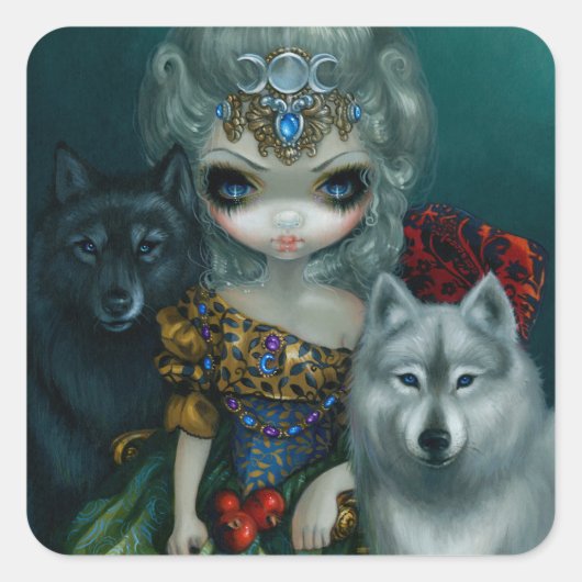 「Loup-Garou：ラグランデプレトレス」ステッカー スクエアシール (正面)