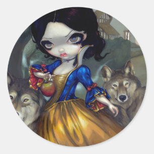"Loup-Garou: Blanche Neigeの"ステッカー ラウンドシール