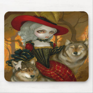 Loup-Garou: d'Automneのゴシック様式オオカミのロココのマウスパッド マウスパッド