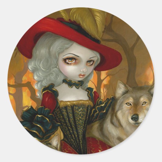 「Loup-Garou: d'Automne」ステッカー ラウンドシール (正面)