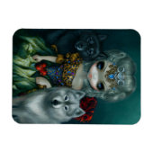 「Loup-Garou: La Grande Pretresse」フレックス・マグネット マグネット (横)