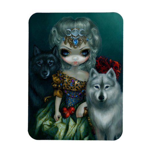 「Loup-Garou: La Grande Pretresse」フレックス・マグネット マグネット (縦)