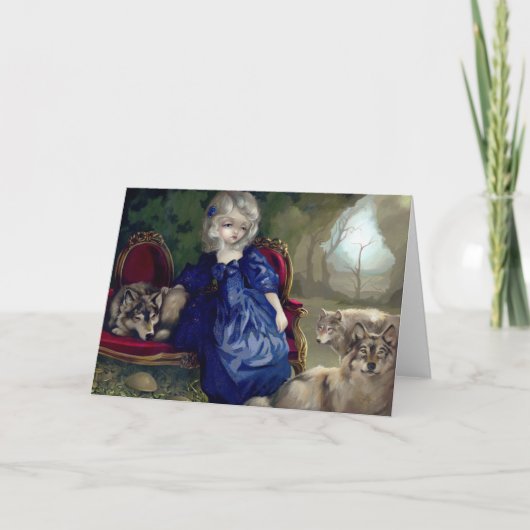 「Loup-Garou: La Tristessse」グリーティングカード カード (正面)