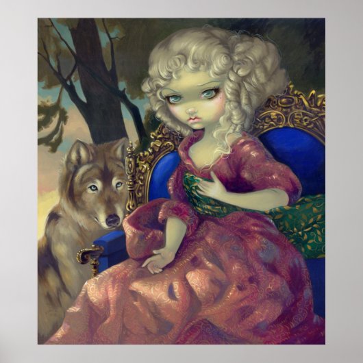 Loup-Garou: L'Aube ARTプリントゴシック体ロコオカミ ポスター (正面)