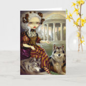 "Loup-Garou:  Le Templeの"挨拶状 カード (黄色い花)