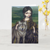 「Loup-Garou: Pastorale」グリーティングカード カード (黄色い花)