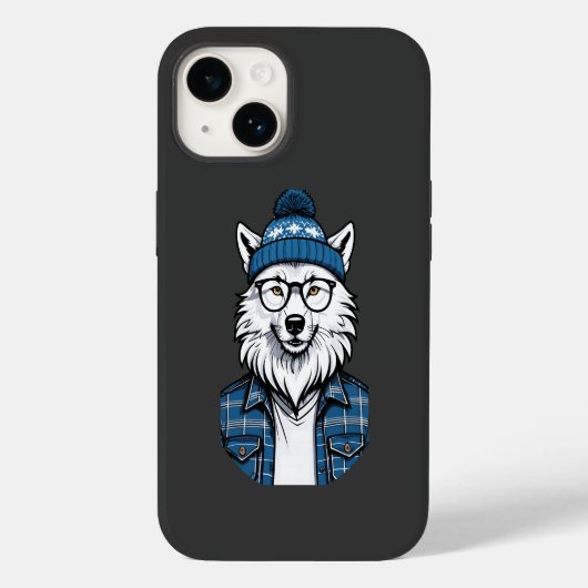 Loup Hivernal Stylisé Case-Mate iPhoneケース (裏面)