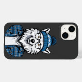 Loup Hivernal Stylisé Case-Mate iPhoneケース (裏面 (横))