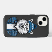 Loup Hivernal Stylisé iPhoneケース (裏面横)