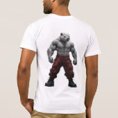 Loutre musclée 🦦 design audacieux tシャツ (裏面)