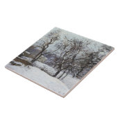 Louvecennes (1870)での雪Camille Pissarro タイル (側面)