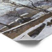 Louvecennes (1870)での雪Camille Pissarro ポスター (角)