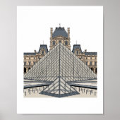Louvre Museum Paris Pyramid Poster ポスター (正面)