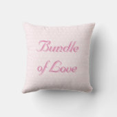 Lovable Pink Vintage Teddy Bear Nursery クッション (裏面)