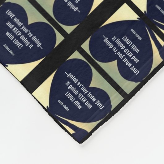 LOVEあなたは何をするフリースブランケット – アディエラアコー フリースブランケット (角)