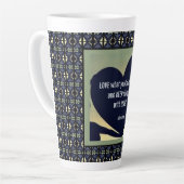 LOVEあなたは何をするラテマグby Adiela Akoo カフェラテマグ (左アングル)