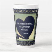 LOVEあなたは何をするラテマグby Adiela Akoo カフェラテマグ (正面)