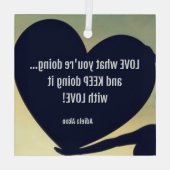 LOVEあなたは何を行うオーナメントAdiela Akoo ガラスオーナメント (裏面)