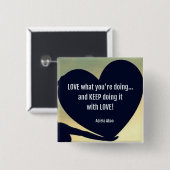 LOVEあなたは何を行うボタン – Adiela Akoo 缶バッジ (正面&裏面)