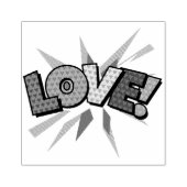 LOVEおもしろいレトロ漫画ブックアポップ・アートのート ラバースタンプ (インプリント)