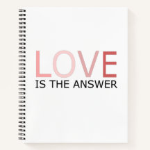 LoveがThe Answer Spiral Notebook