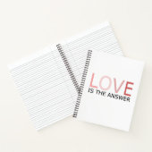 LoveがThe Answer Spiral Notebook ノートブック (内部)