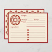 Loveでリンクされたレシピカード ポストカード (正面/裏面)