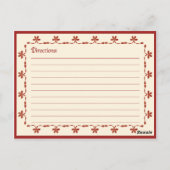 Loveでリンクされたレシピカード ポストカード (裏面)