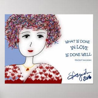 LOVEで何が行われているかプリント – マットフィニッシュ11"x 14" ポスター