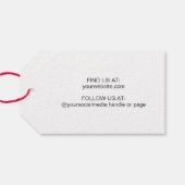 Loveで手作りヴィンテージスクリプトタイポグラフィ ギフトタグ (裏面横)