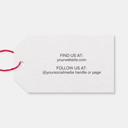 Loveで手作りヴィンテージスクリプトタイポグラフィ ギフトタグ (裏面横)