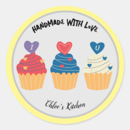 Loveで手作り – ビジネステッカー ラウンドシール