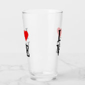 LOVEとハートミニマリストエレガント タンブラーグラス (左)