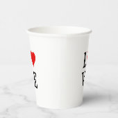 LOVEとハートミニマリストエレガント 紙コップ (右)