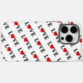 LOVEとハート Case-Mate iPhoneケース (裏面 (横))