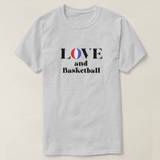 LOVEとバスケットボールTシャツ Tシャツ