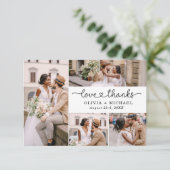 Loveと感謝してい5 Photo Collage Script 結婚's サンキューカード (スタンド正面)