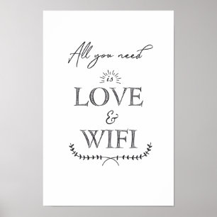 LOVEとWIFIが必要 ポスター