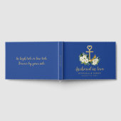 Loveにアンカーされたフローラ航海の結婚の ゲストブック (全面)